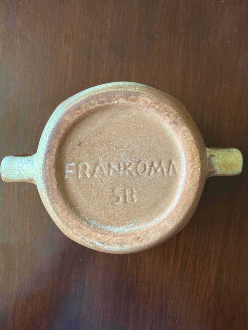 ✨Vintage Frankoma Two-Handled Ceramic Baker in Rustic Brown and Cream